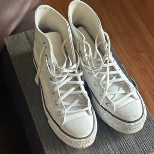 Converse White High-Top Sneakers